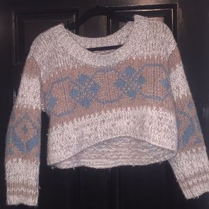 free people cropped sweater